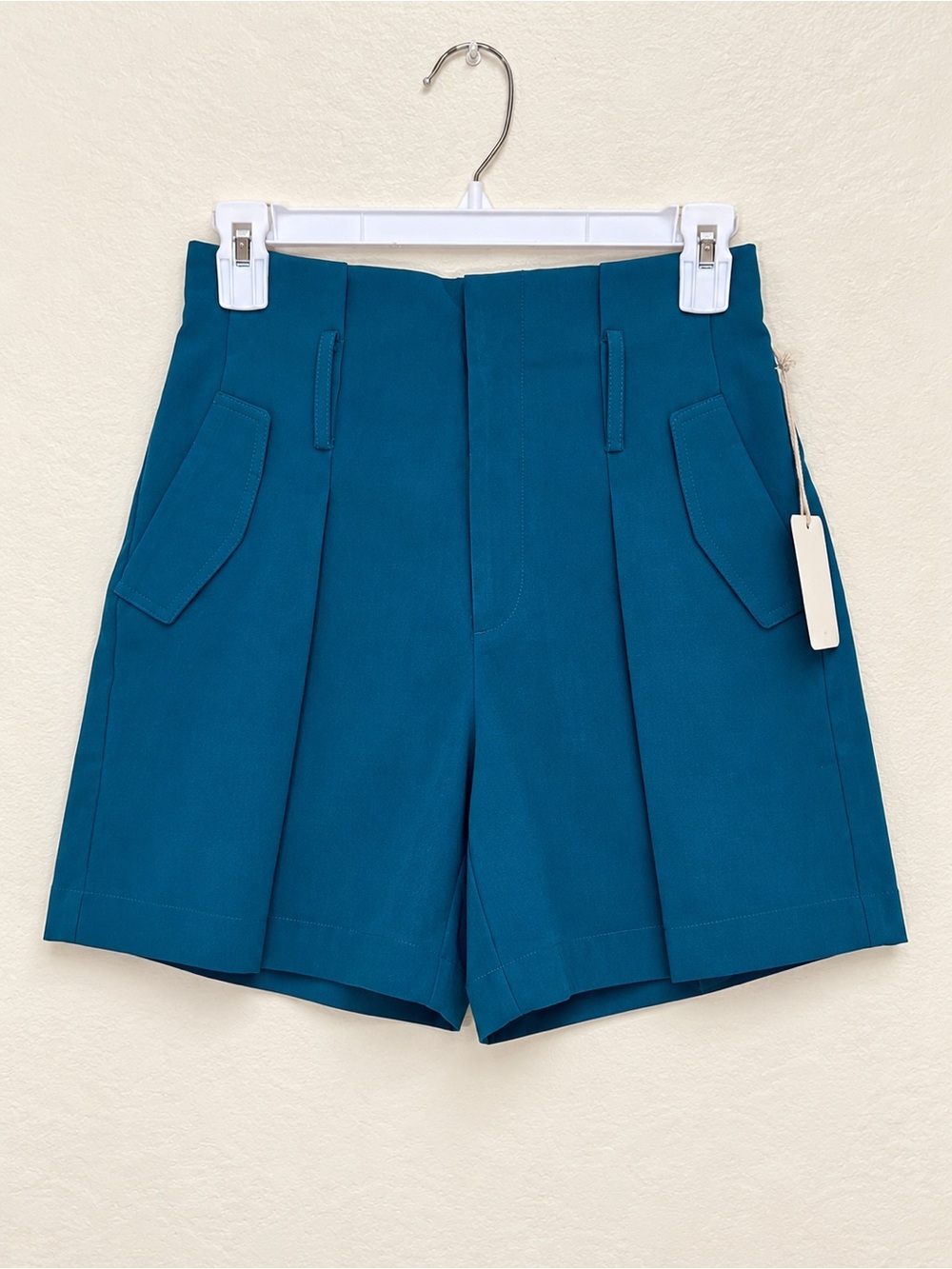 a new day Teal High-Rise Tailored Shorts